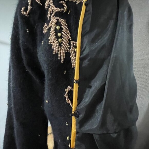 Antique Boutique Original Vintage Beaded Sweater - Rock the 80s! - Picture 6 of 14